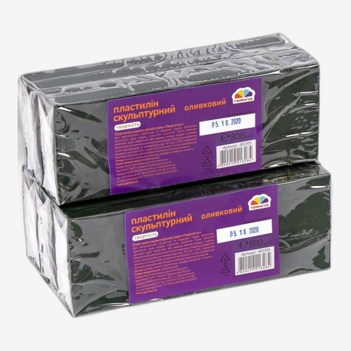 Пластилин скульптурный 800 г 