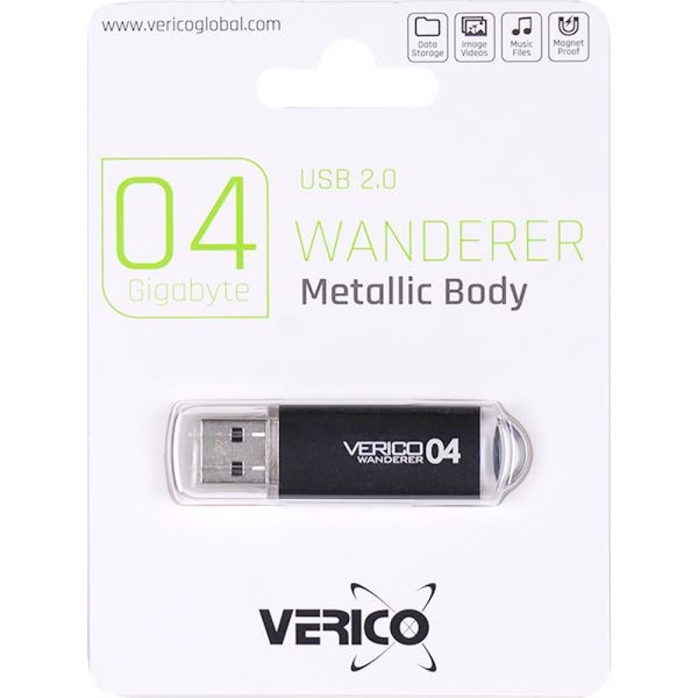 USB флешка Verico Wanderer 4Gb черная