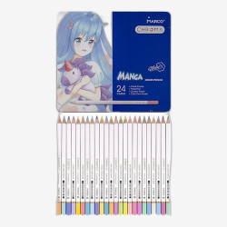 Карандаш 8550/24TN цветов, Chroma(Manga) MARCO