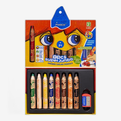 Карандаш 1800/8 цветов Super Jumbo MARCO