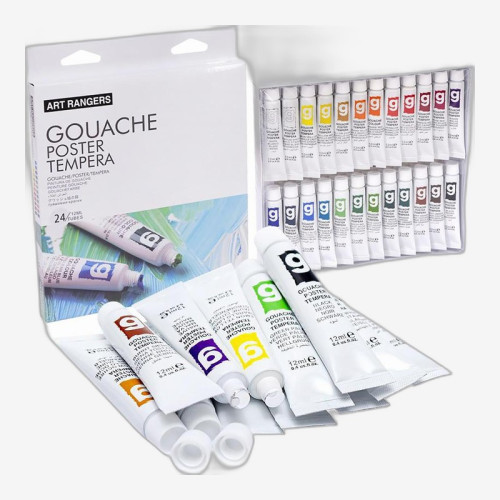 Гуаш Art Ranger 24 кольори по 12 мл у тюбиках