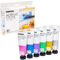 Акрилові фарби Art Ranger Metallic 6 відтінків по 75 мл