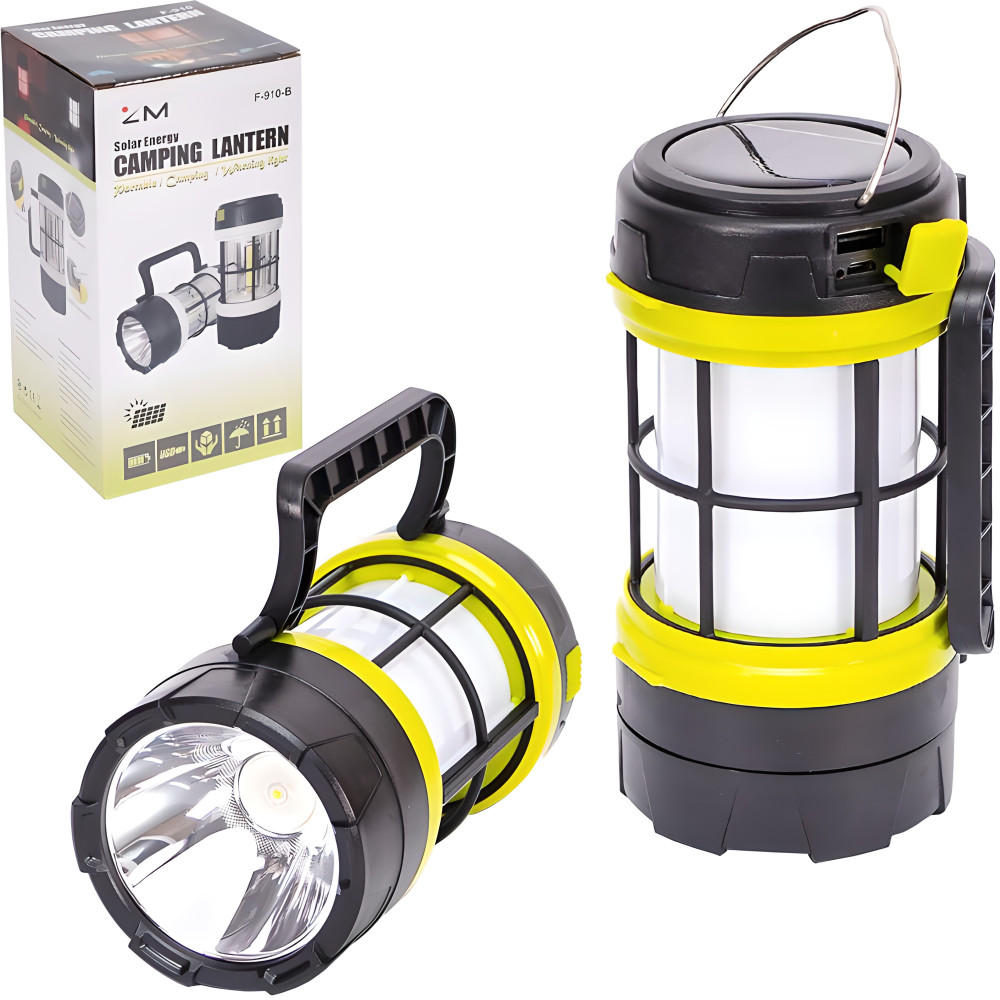 Ліхтар кемпінговий LED з ручкою 18×9,5×9,5 см для туризму