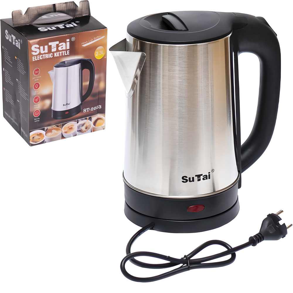 Чайник электрический 2,3 л нержавеющая сталь 22,5×18×16 см