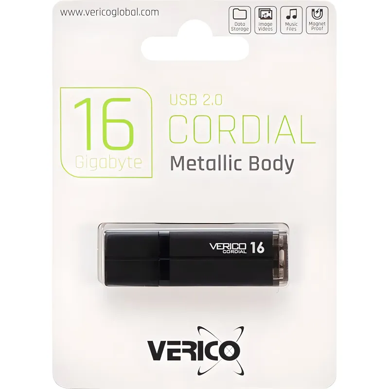 Флешка Verico USB 2.0 Cordial Black 16 ГБ