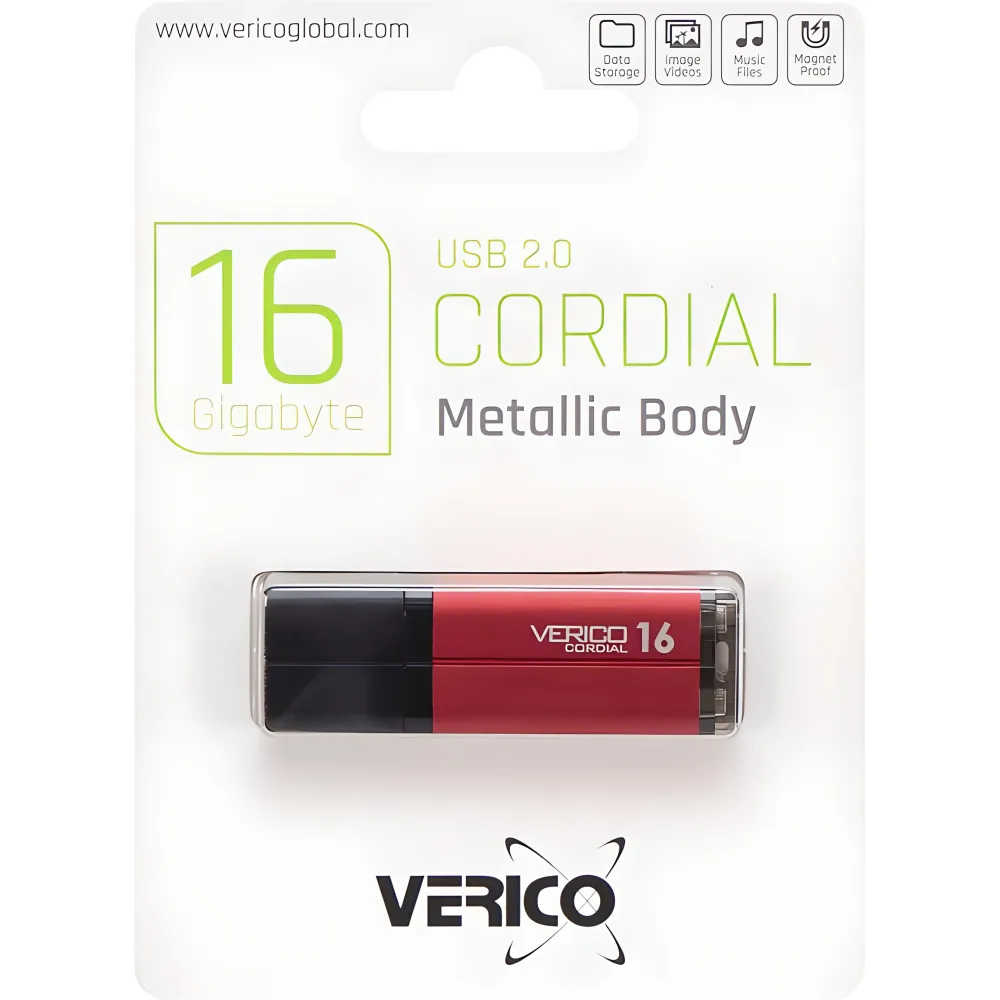 Флешка Verico USB 2.0 Cordial Red 16 ГБ