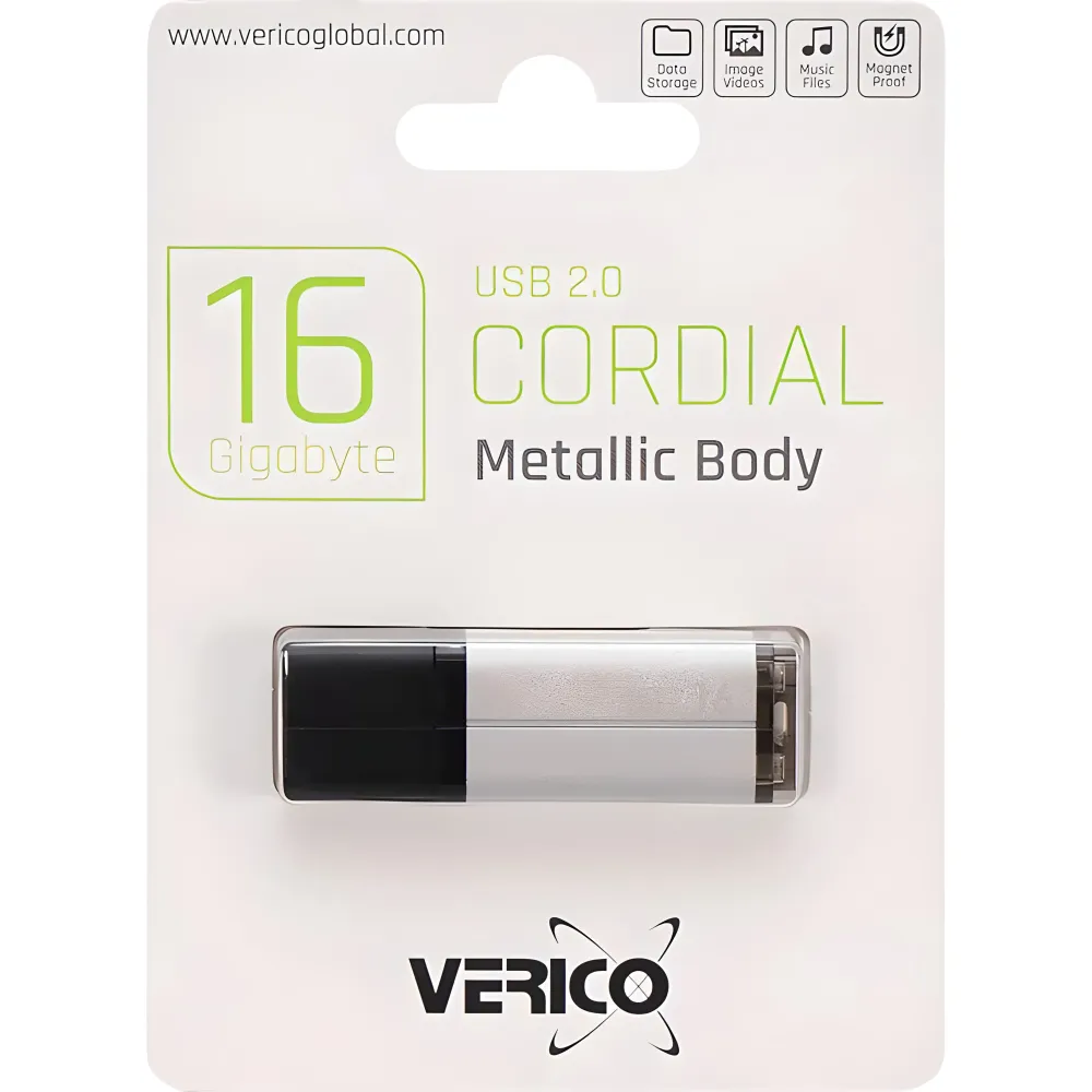 Флешка Verico USB 2.0 Cordial Silver 16 ГБ