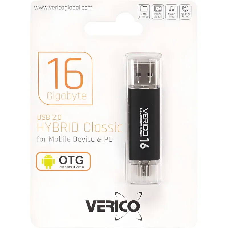Флешка Verico USB 2.0 Hybrid CLASSIC 16 ГБ