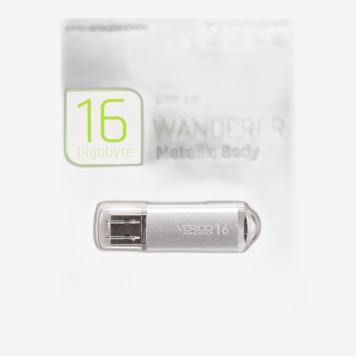 Флешка Verico USB 16Gb Wanderer Silver
