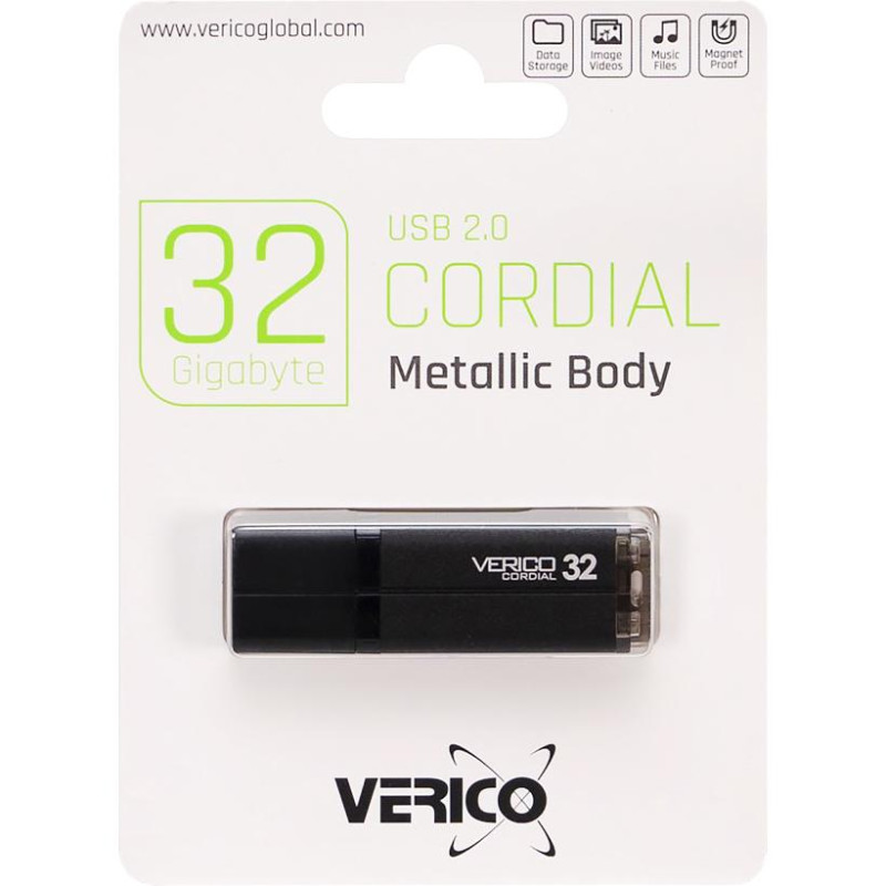 Флешка USB 32GB Verico Cordial Black чорна