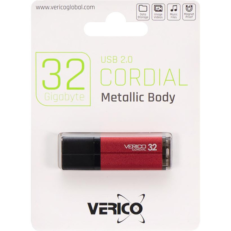 Флешка Verico USB 32GB червона - швидкий носій даних