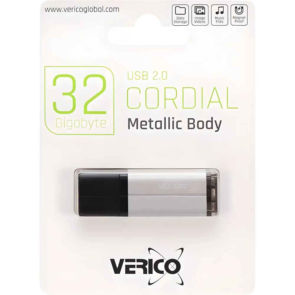 Флешка Verico USB 2.0 Cordial Silver 32 ГБ