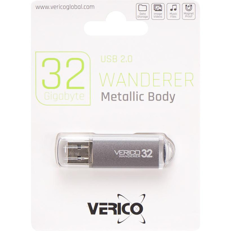 USB флешка Verico 32GB Wanderer Gray - передача даних