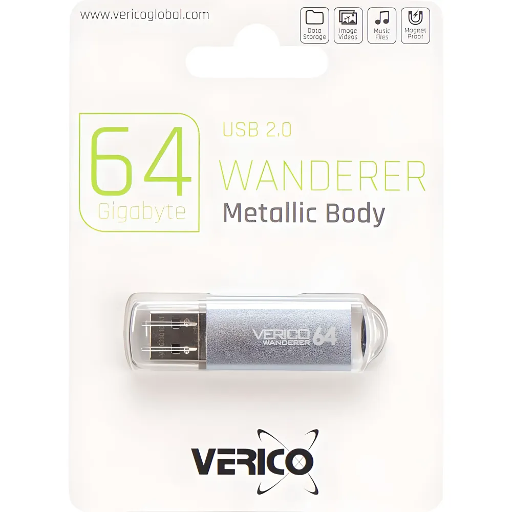 Флешка Verico USB 2.0 Wanderer SkyBlue 64 ГБ