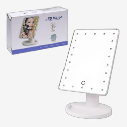 Зеркало для макияжа 26*12см с LED-подсветкой прямоугольное SF-317/JK-085M