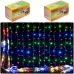 Гірлянда електрична штора 3×2 м 180 LED кольорова