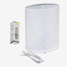 LED-нічник декоративний «Місто» 27×20 см білий T8009