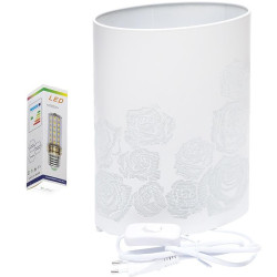 LED-нічник декоративний «Троянди» 27×20 см білий T8010