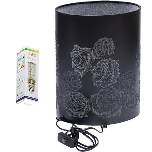 LED-нічник декоративний «Троянди» 27×20 см чорний T8010