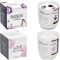 Ароматична свічка 445 г «Crystal Energy Candle» у скляному стакані