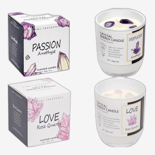 Ароматична свічка 445 г «Crystal Energy Candle» у скляному стакані