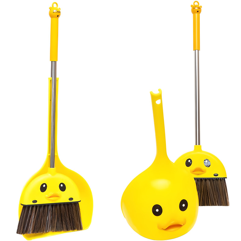 Набір совок та мітелка 55 см складний з ручками