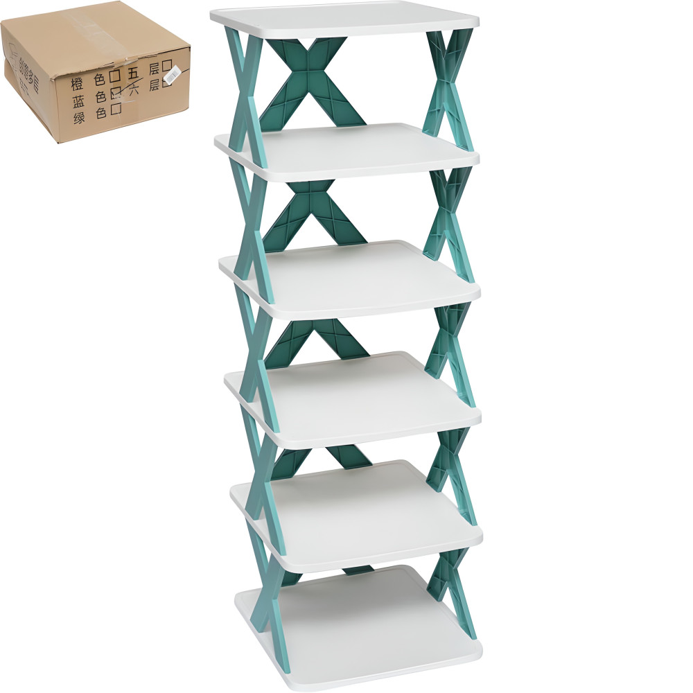 Полиця-трансформер для взуття п'ятисекційна