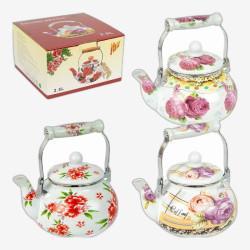 Чайник эмалированный 2,5л с керамической ручкой K254-2.5L