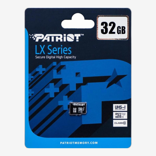 Карта памяти Patriot MicroSDHC 32GB UHS-I (Class 10) LX Series (card only) 907963/300663