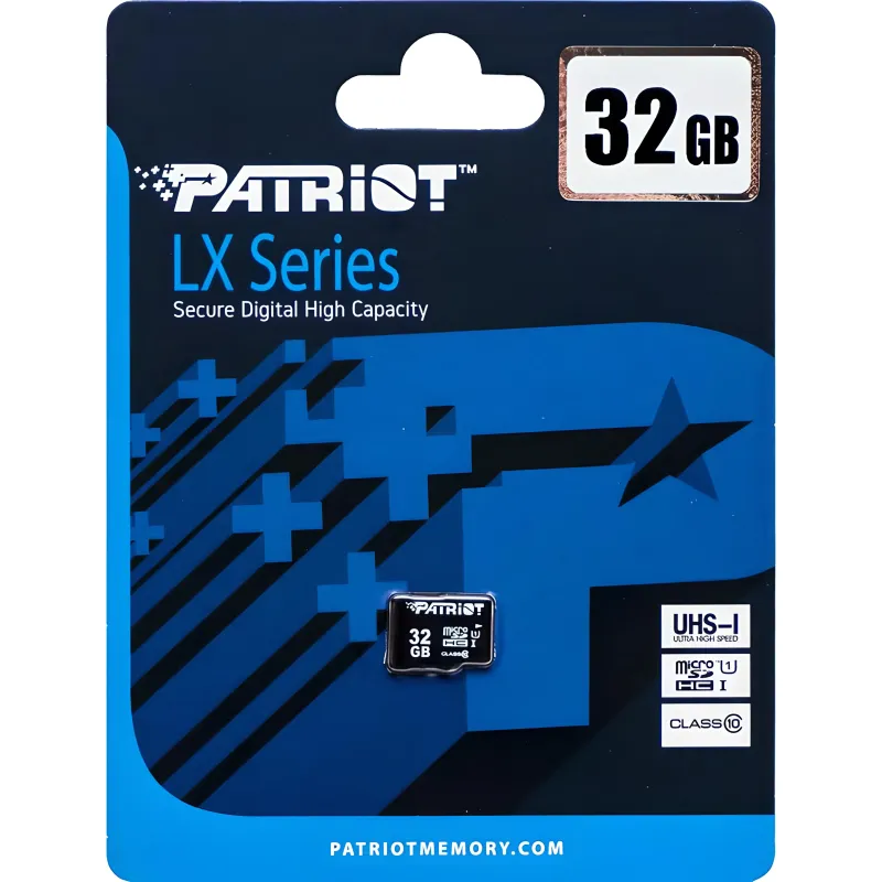 Карта пам'яті Patriot MicroSDHC 32GB UHS-I Class 10 LX