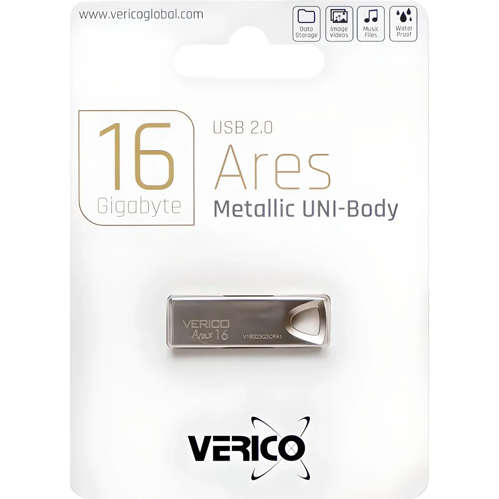 Флешка Verico USB 2.0 Ares Champagne 16 ГБ