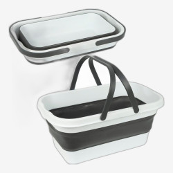 Корзина складная 16л. 47*28*18см 117-023 силикон/пластик