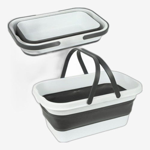 Корзина складная 16л. 47*28*18см 117-023 силикон/пластик