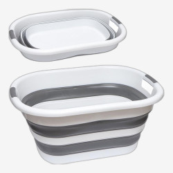 Тазик універсальний складний 60*45*29 см силікон/пластик 117-018