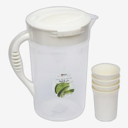 Набор для напитков кувшин пластиковый и 4 стакана (2,5л и 200мл) 601-6208-4