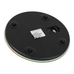 Весы кухонные электронные  D18см до 15кг стеклянные круглые