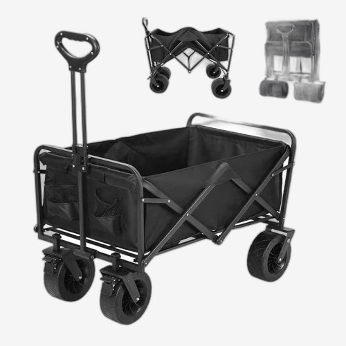 Тележка складная 4 колеса, большая с тормозом DC-7802