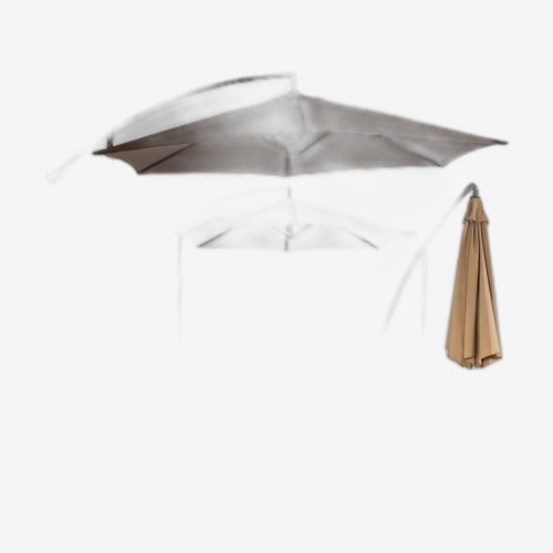 Зонт складной  2,7м на боковой стойке  металл/ткань  ZT-19143-18