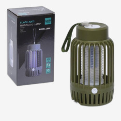 Лампа-ловушка антимоскитная 17*9,5*9,5см с аккумулятором от комаров 1,3 W USB-1