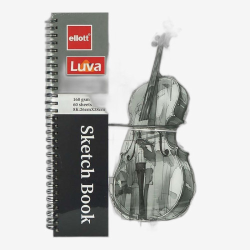 Альбом для эскизов А3 60 листов, 160 г/м² Sketch Book CLBZ-001-8K на спирали