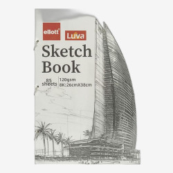 Альбом для эскизов А3 85 листов, 120 г/м² Sketch Book CLBZ-007-8K кольцевой механизм
