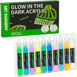Акрилові фарби Glow in the Dark 10 кольорів по 30 мл