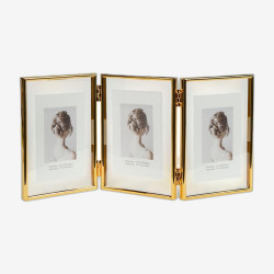 Фоторамка металлическая на 3 фото 10*15см GOLD 4R 12001T6G