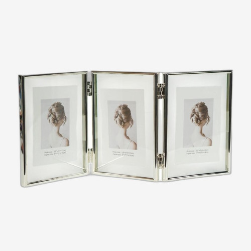 Фоторамка металлическая на 3 фото 10*15см Silver 4R 12001T6S