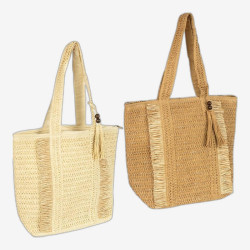 Плетеная сумка ручной работы 47*36см в натуральном стиле 891