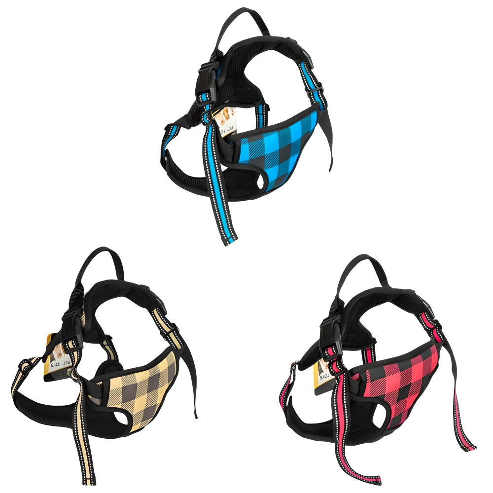 Шлея регульована посилена для собак розмір M нейлон