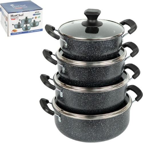 Набір каструль з антипригарним покриттям 4шт 2/2,5/3/4л з кришками