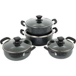 Набор кастрюль с антипригарным покрытием 4шт 2/2,5/3/4л с крышками
