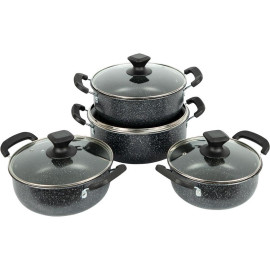 Набір каструль з антипригарним покриттям 4шт 2/2,5/3/4л з кришками