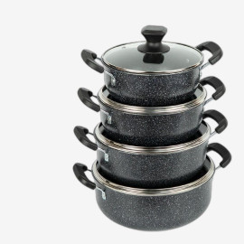 Набір каструль з антипригарним покриттям 4шт 2/2,5/3/4л з кришками